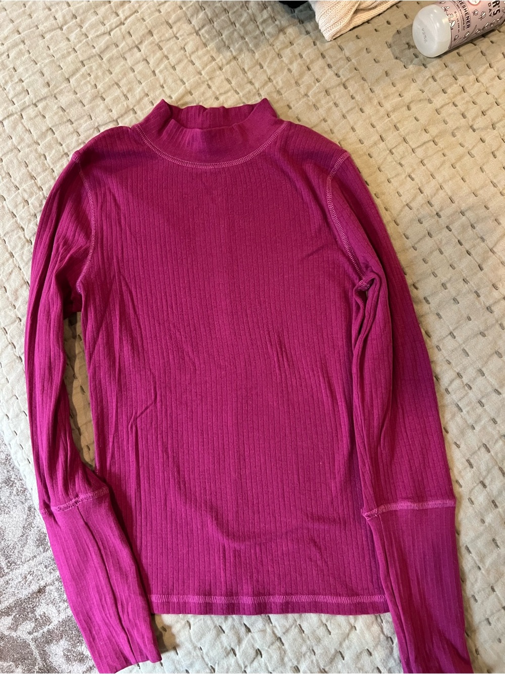 Free People Rickie Mock Neck Top
